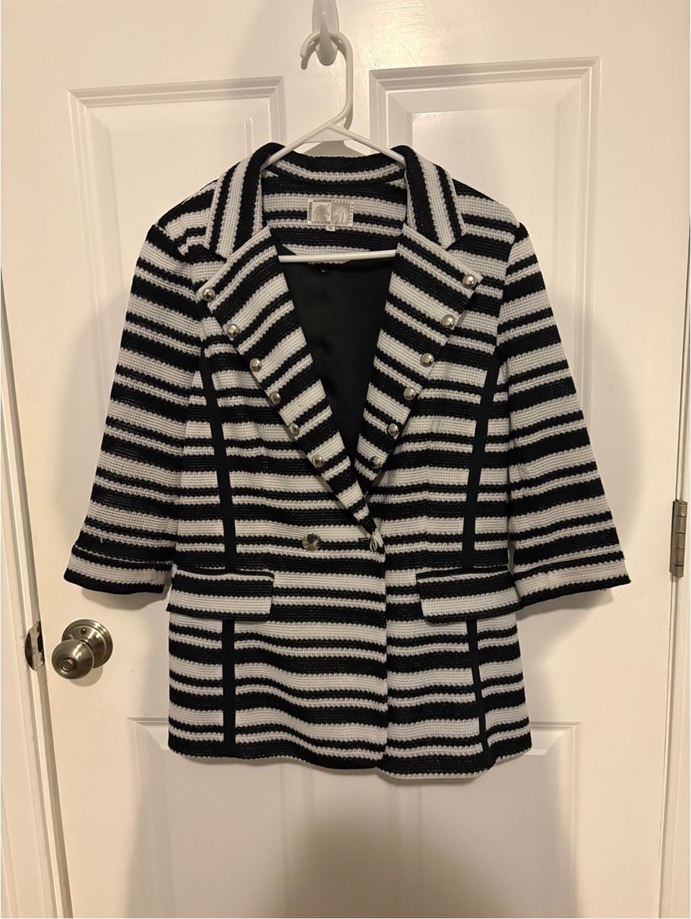 Vintage Military Nautical Preppy Workwear Alberto Makali Double Breasted Blazer